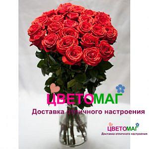 Букет из 35 алых роз  Nina 60 см (Эквадор)